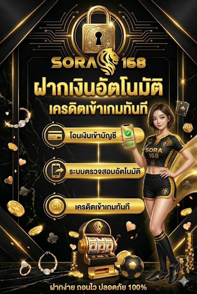 sora168 ฝากเงินอัตโนมัติ เครดิตเข้าเกมทันที